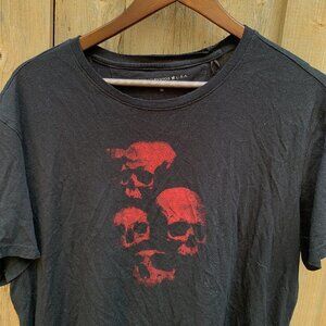 John Varvatos Skull T Shirt XL Black